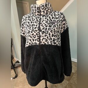 New Balance fleece jacket size 1x black and white